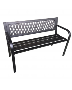 Struttura in acciaio verniciato con vernice epossidica color nero con inserto in ABS. Prodotto da assemblare. Dimensioni: H75 x P50 x L120cm - peso 10kg.Articolo destinato ad esclusivo uso domestico. Non adatto ad uso pubblico.
Portata 280kg 
Peso 9 kg