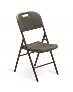 Sedia HORECA pieghevole di colore noce. Struttura in acciaio verniciato con vernici epossidiche color grigio e top in HDPE di colore noce pieghevole. Dimensioni: H88 x P50 x L45cm - 5kg.Articolo destinato ad esclusivo uso domestico. Non adatto ad uso pubb