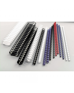 Dorso di materiale plastico, spiralato 21 anelli per rilegatura manuale (max 145 pagine)