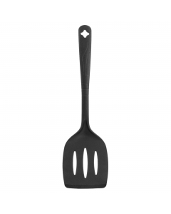 Paletta da cucina di colore nero. Materiale: nylon. Idoneo al contatto con gli alimenti. Può essere lavato in lavastoviglie.