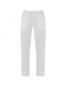 Pantalone vestibilità Slim Fit, due ampie tasche laterali e due tasche nel retro dal taglio obliquo. Tessuto 100% cotone. 
Taglie: XS, S, M, L, XL, XXL, 3XL.