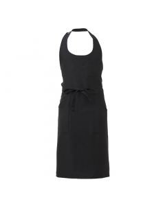 Grembiule Capri con 2 taschini portapenne, 2 tasche e allacciatura collo regolabile con bottoni. Misure: 81x122,5cm. Colore: nero. Taglia unica. 100% poliestere.