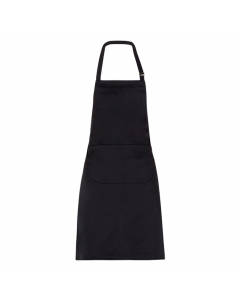 Grembiule Zante con 2 tasche e allacciatura collo regolabile con fibbia. Colore: nero. Taglia unica. 65% poliestere e 35% cotone.