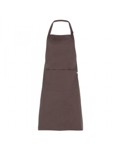 Grembiule Zante con 2 tasche e allacciatura collo regolabile con fibbia. Colore: tortora. Taglia unica. 65% poliestere e 35% cotone.