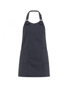 Grembiule Virginia con 2 tasche e allacciatura collo regolabile con fibbia. Colore: nero. Taglia unica. 65% poliestere e 35% cotone.
