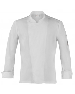 Giacca da Chef 97%COT 3%SPAN. Taglie disponibili: da S - 4XL Slim Fit. Dettagli: Bottoni a pressione; Taschino portapenne sulla manica.