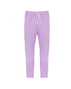 Pantalone unisex 100% cotone. Due tasche laterali e 1 tasca sul retro. Elastico e coulisse. Ideale per abiente ospedaliero. Taglie disponibili: da XS -4XL. Slim fit.