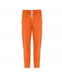 Pantalone unisex 100% cotone. Due tasche laterali e 1 tasca sul retro. Elastico e coulisse. Ideale per abiente ospedaliero. Taglie disponibili: da XS -4XL. Slim fit.