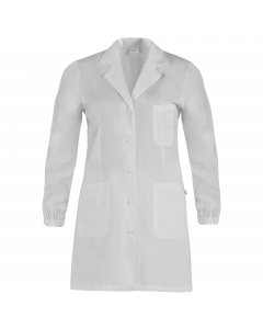 Vestaglia da donna con taschino applicato al petto sinistro e due tasche inferiori. Chiusura centrale con automatici. 100% cotone. Polsi elasticizzati. Taglie disponibili: da XS a 3XL. Regular Fit
