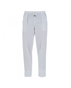 Pantalone unisex 100% cotone. Due tasche laterali e 1 tasca sul retro. Elastico e coulisse. Ideale per abiente ospedaliero. Taglie disponibili: da XS -4XL. Slim fit.