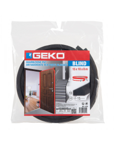 Guarnizione antiaderente in PVC, lato pellicolato a vista. Particolarmente indicata per guarnire porte pesanti come blindate, cancelli di ferro e serrande.