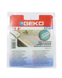 Sigillante adesivo per vasca da bagno, pavimento doccia, lavabo, lavello cucina, camper e roulotte. Impermeabile, inodore, facile da installare removibile e riutilizzabile. Protegge da impurità e batteri.  Colore: bianco.