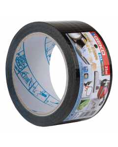 Nastro adesivo telato, con supporto in ldpe e rinforzato con rete in fibra di cotone. É resistente all’acqua e adatto ad applicazioni in esterno. Si taglia a mano nei due sensi e garantisce alte performance. Nell'ambito domestico è adatto ad ogni riparazi