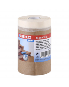 Nastro carta adesivo accoppiato a film hdpe o carta per uso carrozzeria, pittura, edilizia, per professionisti e per uso fai da te.