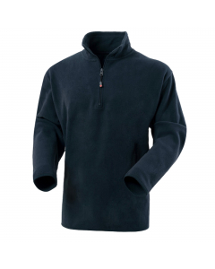 Micropile con collo alto e chiusura anteriore con zip corta, polsi e girovita con bordo in tinta. Su ordinazione tutte le taglie da S a 5XL.