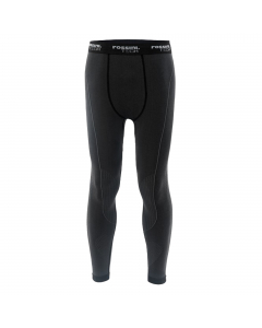 Pantalone termico, con vita e fondi a costina elasticizzata.Tessuto morbido ed elasticizzato, con speciali tramature adattive sul fronte, sul retro e lungo le gambe per libertà di movimento e maggiore aderenza al corpo. Inserto sotto cavallo per una perfe