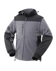 Giubbotto invernale imbottito con chiusura anteriore waterproof. Cappuccio con coulisse e maniche removibili con zip . Taschino a filetto al petto destro con zip verticale, due tasche inferiori a filetto, polsino con elastico regolabile con velcro e tasca