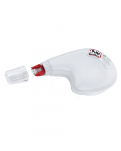 Correttore roller che si caratterizza per la maneggevolezza, grazie alla sua forma ergonomica e grazie alla sua comoda applicazione laterale. Il beccuccio flessibile permette una correzione bidirezionale, applicando il prodotto in una direzione per cancel