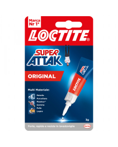Adesivo universale liquido ed istantaneo. Dotato di beccuccio per una facile applicazione. Ideali per gomma, metallo, ceramica, legno, cuoio, pelle e vari tipi di plastica (tranne PE, PP, PTFE). Grazie alla nuova formula resiste all'acqua, alle temperatur