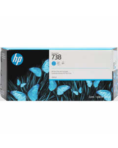 Hp Cartuccia  DesignJet Ink 738 Ciano -300 ml