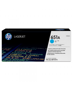 HP 651A toner cartridge ciano