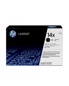 HP 14X Toner nero cartridge alta capacitÓ
Compatibilità
Multifunzione HP LaserJet Enterprise M725dn
Multifunzione HP LaserJet Enterprise M725f
Multifunzione HP LaserJet Enterprise M725z
Multifunzione HP LaserJet Enterprise M725z+
Stampante HP LaserJet Ent