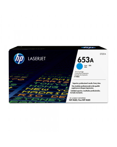 HP 653A toner cartridge ciano LASER JET
CompatibilitàStampante multifunzione HP Color LaserJet Enterprise M680dn
Stampante multifunzione HP Color LaserJet Enterprise M680f
Stampante multifunzione HP Color LaserJet Enterprise Flow M680z