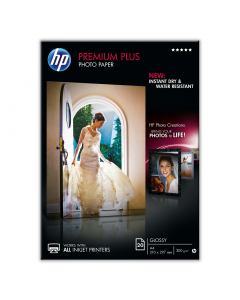 Risma 20 fg carta fotografica hp premium plus photo paper lucida a4 300gr