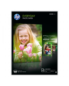 Risma 100 fg carta fotografica hp everyday photo paper lucida a4 200g