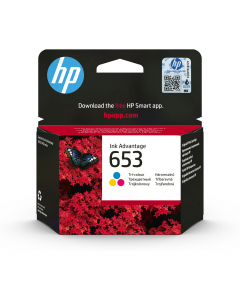 CARTUCCIA A GETTO D'INCHIOSTRO HP 653 TRICROMIA, 200 pag
Compatibilità:HP DESKJET: 6075, 6475