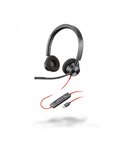 Collegamento al PC via USB-A
Microfono flessibile a cancellazione di rumore
SoundGuard: Limitazione del livello sonoro per proteggere dai picchi di rumore superiori a 118 dBA. Il supporto G616 limita il volume a 102 dB (SPL).
Tasto per accettazione/termin