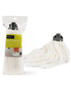 Mop in viscosa sottilissima super-assorbente, adatto a tutti i tipi di pavimento. Per rimuovere ogni traccia di sporco e assorbire fino all'ultima goccia d'acqua. Adatto con manico 0032 (cod. 74093)