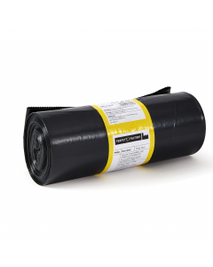 Sacchi grandi formato in rotolo. Ideali per uso industriale, mense, giardinaggio e rifiuti taglienti. Formato 90x120cm - 150Lt (65µ). in rotolo pretagliato.In LDPE rigenerato e riciclato norma UNI 1066702.