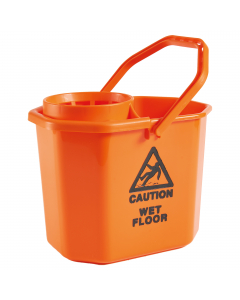 secchio vasca singola 12Lt con strizzatore asportabile. in PPL 100% riciclabile.