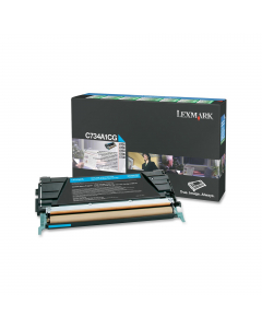 Toner ciano C734, C736, X734, X736, X738, return program
