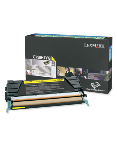 Toner giallo C736, X736, X738, alta capacitÓ return program