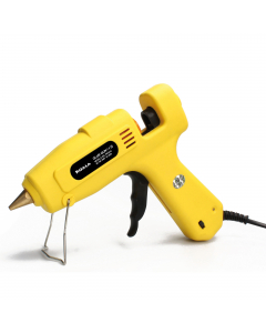 Pistola per colla a caldo professionale, potenza 60W, con ugello antigoccia in rame ed impugnatura ergonomica. Performante, veloce e facile da usare, è ideale per montaggi e riparazioni su legno, cartone, metallo, giocattoli, tessuti, schede elettroniche,