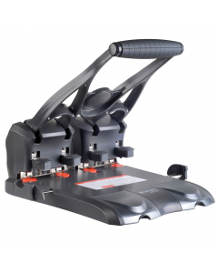Perforatore a 4 fori per alti spessori in metallo verniciato con guida regolabile e comoda impugnatura rivestita in materiale antiscivolo.
Dotato di innovativo meccanismo per una facile sostituzione dei punzoni.Corpo in metallo verniciato con base apribil