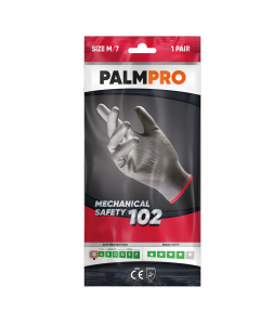 Supporto in maglia elasticizzata (15 G) senza cuciture. Polsino elastico. Rivestimento in poliuretano su palmo e punta delle dita. Ottima destrezza unita ad un ottimo comfort. Certificazione CE. Conformità alle norme EN 420:2003+ A1:2009 e EN 388:2016.