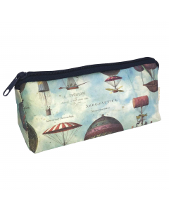 Astuccio con zip. Collezione realizzata utilizzando carta lavabile a mano, ottenendo prodotti che durano nel tempo e a prova di macchia. Carta da 100gr. Dimensioni: 19,5x8x6cm.