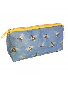 Astuccio con zip. Collezione realizzata utilizzando carta lavabile a mano, ottenendo prodotti che durano nel tempo e a prova di macchia. Carta da 100gr. Dimensioni: 19,5x8x6cm.