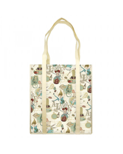 Shopper con manici e soffietto. Dim. 35x40x8cm. Collezione realizzata utilizzando carta lavabile a mano, ottenendo prodotti che durano nel tempo e a prova di macchia. Carta da 100gr.