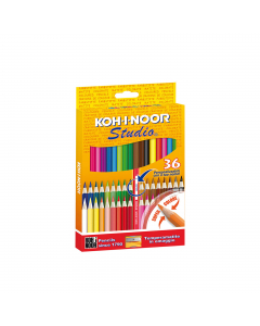 Matite colorate con fusto esagonale verniciato nel colore della mina. Mina super resistente da 2,9 mm. Facili da temperare, personalizzabili con una normale penna. Adatte per scrittura, disegno tecnico e artistico. Temperamatite omaggio in ogni confezione