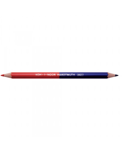 Matita speciale bicolore rosso/blu in legno di tiglio. Sezione esagonale diametro 10mm. 
Confezione 12 pezzi.