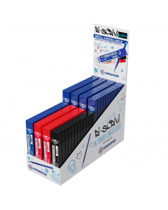 Refill Riscrivi 0,7mm - 96kit assortiti nei colori: 48 pz. blu; 24 pz. rosso; 12 pz. nero; 12 pz. verde.