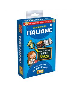 Un simpatico gioco di carte, con un regolamento semplice e immediato, per i bambini della scuola primaria, per giocare e imparare con le materie scolastiche. Età consigliata: 6+