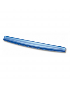 Poggiapolsi da tastiera in gel. Previene tensioni e irrigidimenti grazie alla particolare consistenza. Si pulisce con panno umido. In gel atossico. Trasparente blu.