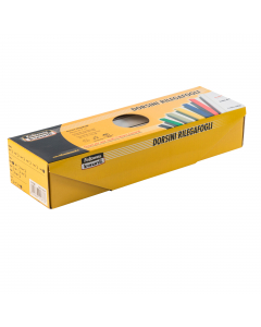 Lunghezza 29,7cm. Estremita' arrotondata per agevolare l'inserimento e l'allineamento dei fogli. Rilega fino a 15fg.