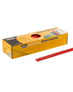 Lunghezza 29,7cm. Estremita' arrotondata per agevolare l'inserimento e l'allineamento dei fogli. Rilega fino a 15fg.