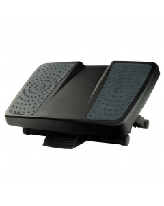 Poggiapiedi Ultimate Professional Series con regolazione dell’altezza a forbice con 3 livelli da 100, 135 e 165mm. La piattaforma basculante, dotata di sfere massaggianti che alleviano lo stress, permette un movimento oscillante che migliora la circolazio